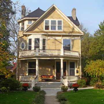 Front Porch with Curved Railing in Louisville, KY