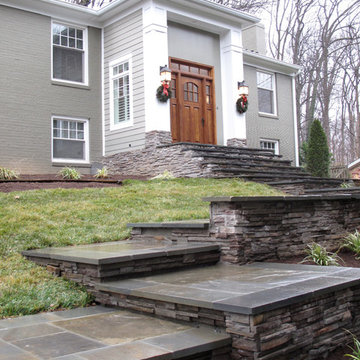 Front stairs and walkway