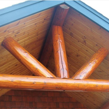 Gable Close-up: Sikkens ProLuxe Log & Siding Stains