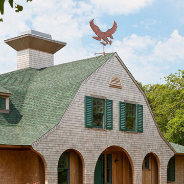 Gambrel Roof with Eagle Weathervane - "Eagles Perch" - Whimsical Lake House