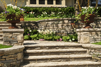 Garden Stone Walls - Stone Steps - Kettering Ohio