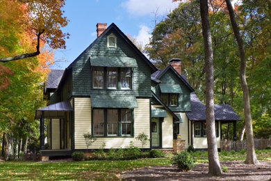 Inspiration for a victorian mixed siding exterior home remodel in DC Metro