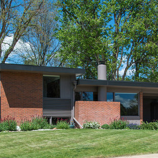 75 Beautiful Mid-Century Modern Split-Level Exterior Home Pictures ...