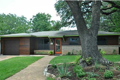 Example of a minimalist exterior home design in Austin