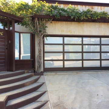 Glass And Aluminum Framed Garage Doors