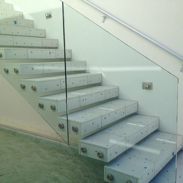 Glass Stair Railing - Modern