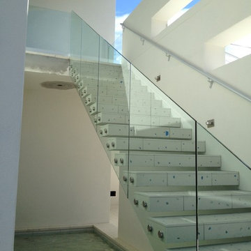 Glass Stair Railing - Modern