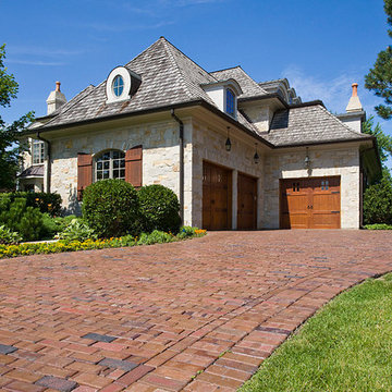 Glenview IL Reclaimed Clay Brick Paver Driveway