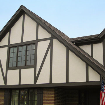 Glenview, IL Siding Tudor Style James Hardie Siding
