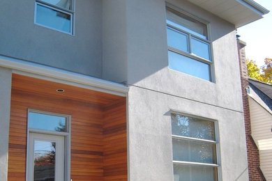 Example of a minimalist exterior home design in Ottawa