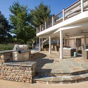 Grand Entrance and Outdoors with a Fresh Look in Great Falls VA