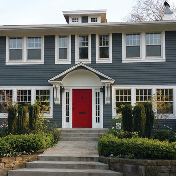 Gray-Blue Colonial Style in NE Portland