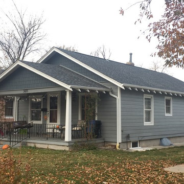 Gray Slate & Arctic White w/ Evening Blue Shake & Roof Replacement