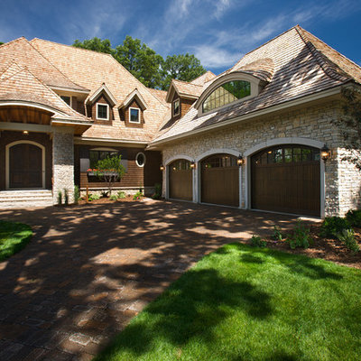 Traditional two-story exterior home idea in Minneapolis