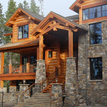 Rustic Exterior by Great Divide Builders