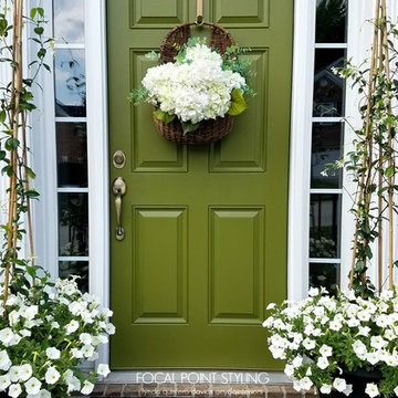 GREEN FRONT DOOR - ADDING CURB APPEAL