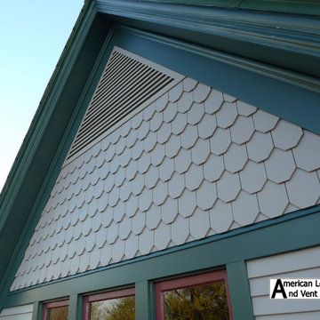 Grey Triangle Gable Vent