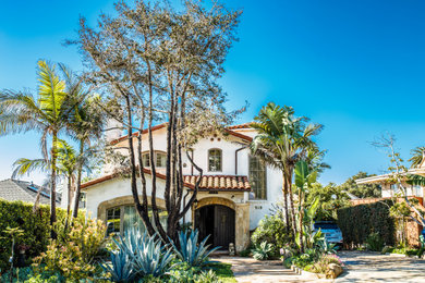 Inspiration for a mediterranean exterior home remodel in Santa Barbara