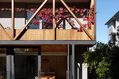 Example of an exterior home design in Melbourne