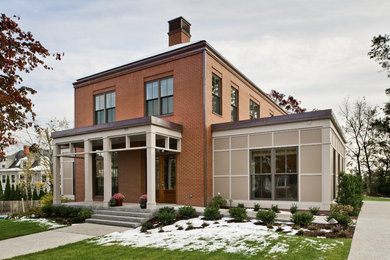 This is an example of a modern house exterior in Providence.