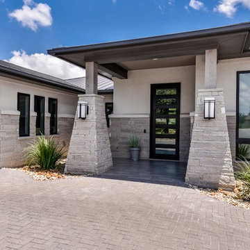 Hill Country Contemporary - Front Entry
