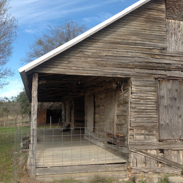 Hill Country Dog Trot Log Home