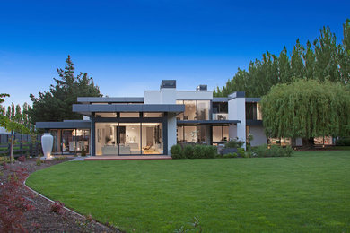 Contemporary house exterior in Christchurch.