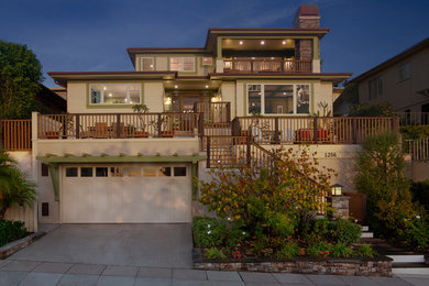 Arts and crafts exterior home photo in San Diego