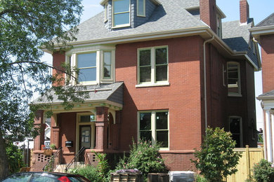 This is an example of a traditional house exterior in St Louis.