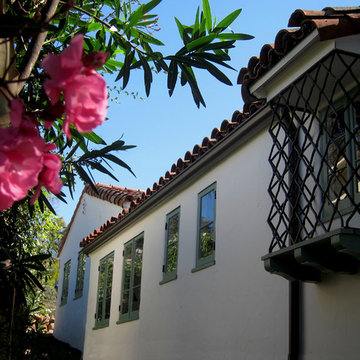 Historic Spanish Colonial Iron Window Grille in Santa Barbara CA