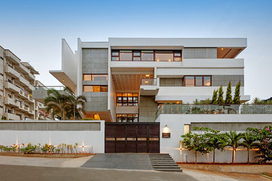 Contemporary house exterior in Other.