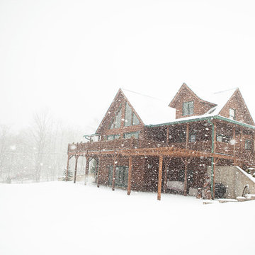 Holidays in a Log Home In PA