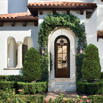Home Inspiration: Enhance Your Mediterranean Style Entrance with a Gorgeous Fron