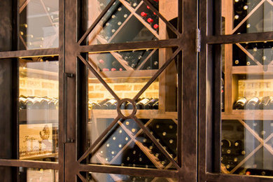 Inspiration for a transitional wine cellar remodel in Houston
