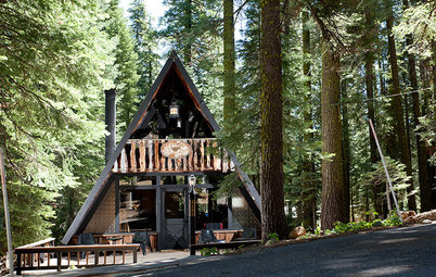 Houzz Tour: Personality Perseveres in a Classic Tahoe A-Frame