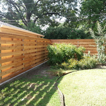Horizontal Modern Wood Fence