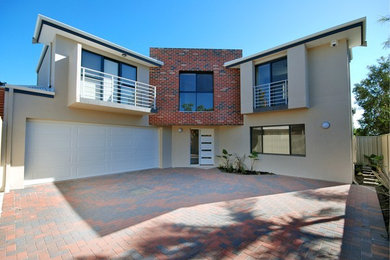 This is an example of a contemporary house exterior in Perth.
