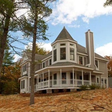 House on the Hill - Lake front elevation