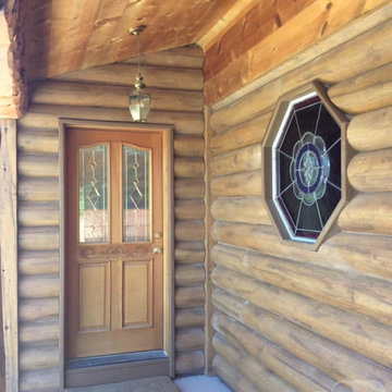 Howard, Colorado Round Log Home