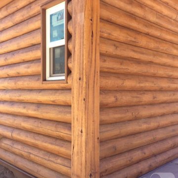 Howard, Colorado Round Log Home