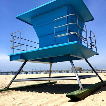 Huntington Beach Lifeguard Tower Bases