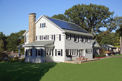 Aménagement d'une façade de maison.