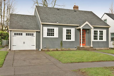 Inspiration for a timeless exterior home remodel in Portland