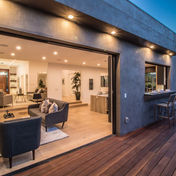 Indoor - Outdoor Deck | Urban Oasis Complete Home Remodel | Studio City, CA