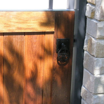 Ipe Entry Gate with Asian Gate Hardware