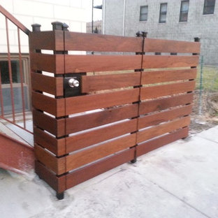 Iron & Wood Fence and Gate