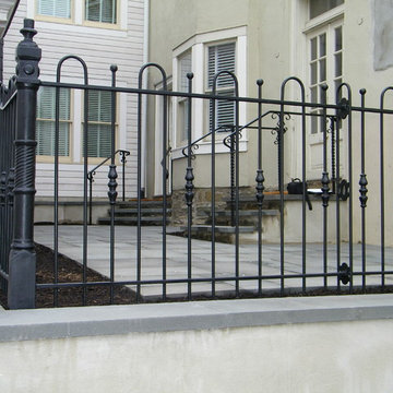 Iron hairpin fence