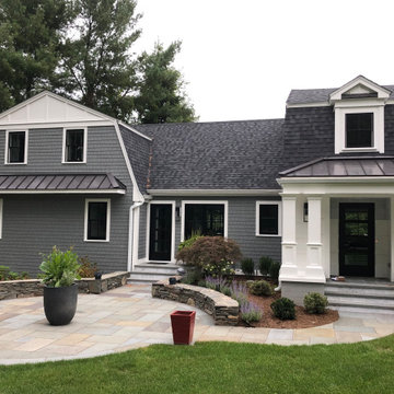 James Hardie Siding with Pella Windows and new deck