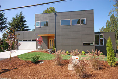 Example of a trendy exterior home design in Seattle