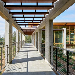Example of a minimalist exterior home design in Other